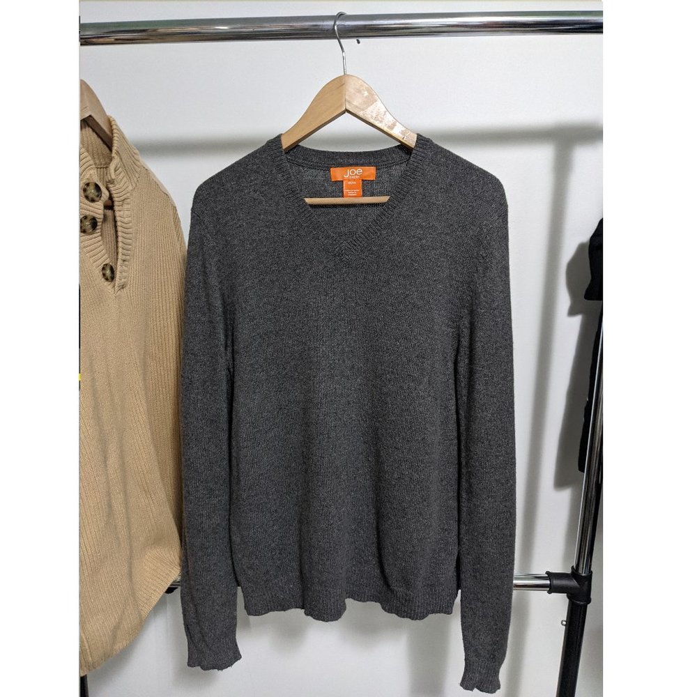 Joe Fresh - grey v neck wool pullover - Medium